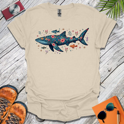 Floral Shark T-Shirt