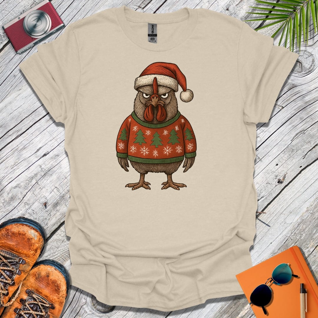 Grouchy Xmas Rooster T-Shirt