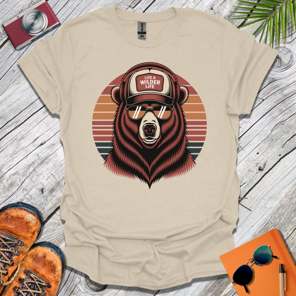 Live a Wilder Life Trucker Bear T-Shirt
