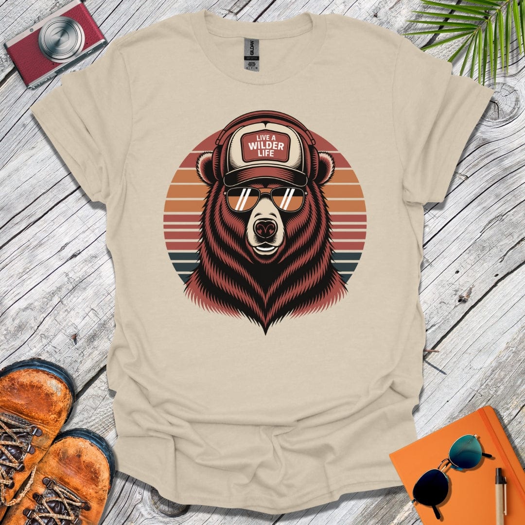 Live a Wilder Life Trucker Bear T-Shirt