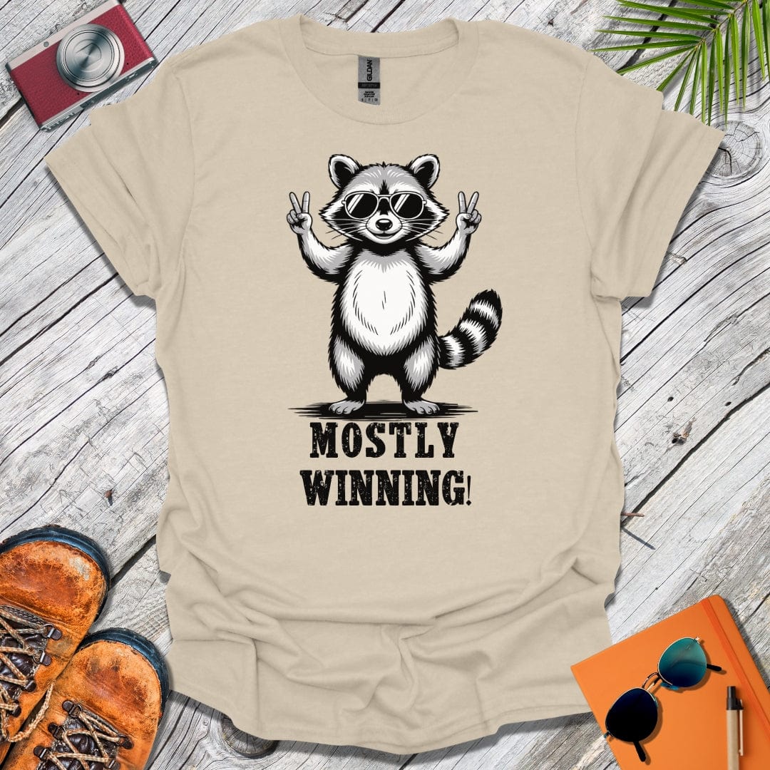 Mostly Winning Raccoon T-Shirt