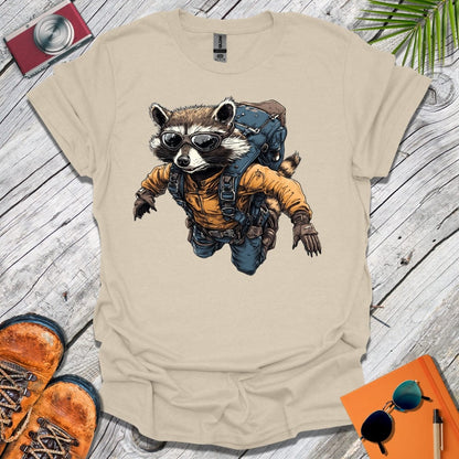 Freefalling Raccoon T-Shirt