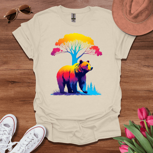 Vibrant Forest Bear T-Shirt