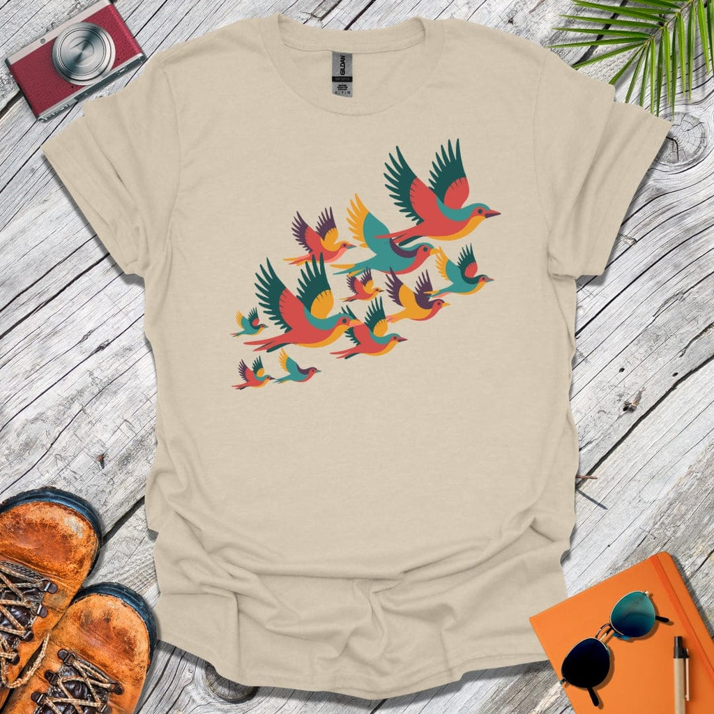 Bright Birds in Flight T-Shirt