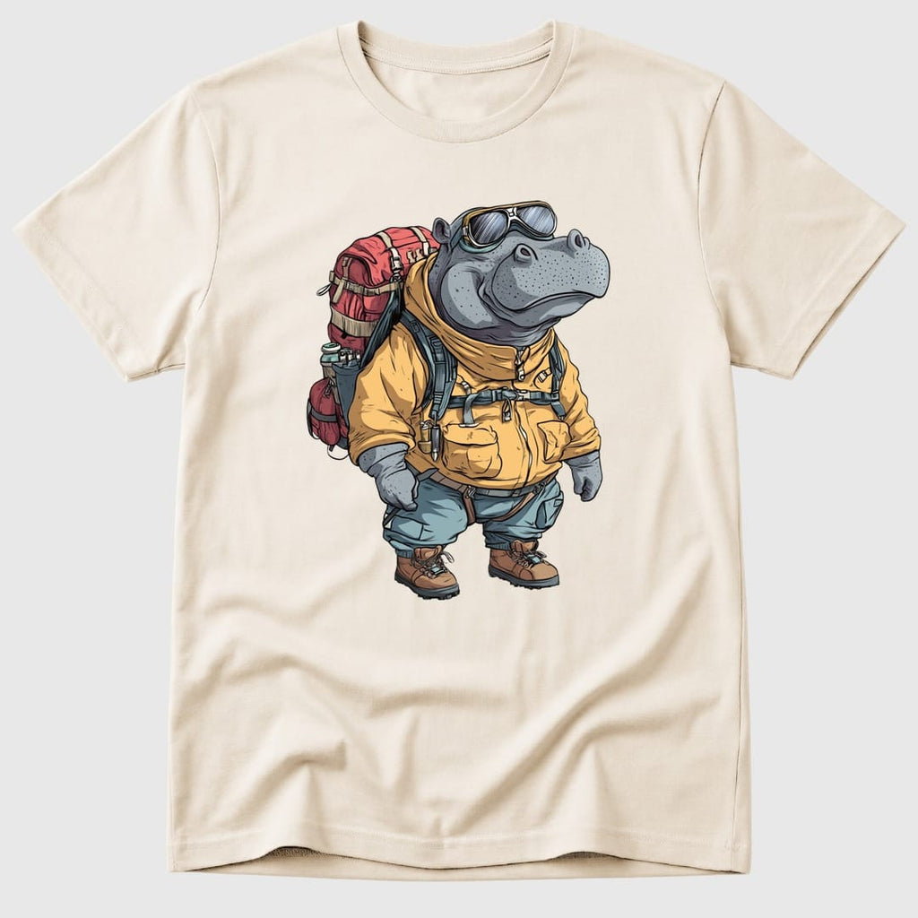 Natural Hiking Hippo - Mosaic Rhino