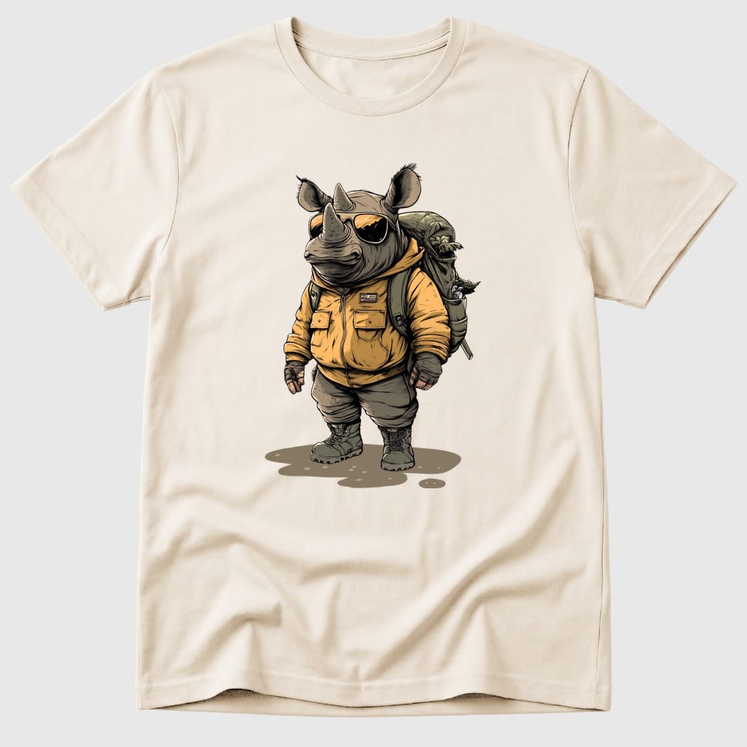 Natural Pathfinder Rhino - Mosaic Rhino