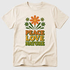 Natural Retro Peace Love Nature - Mosaic Rhino