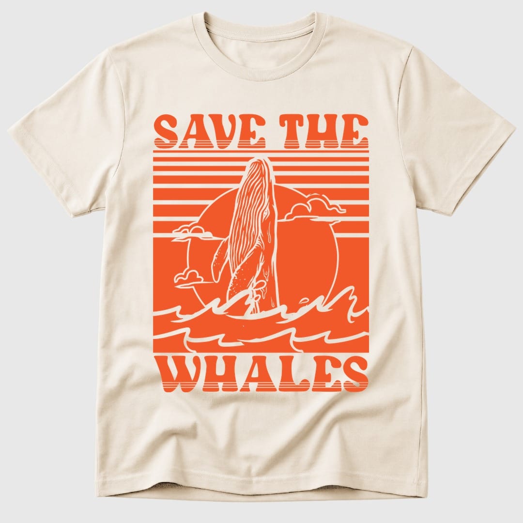 Natural Save The Whales - Mosaic Rhino