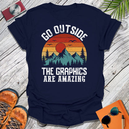 Go Outside Graphics T-Shirt