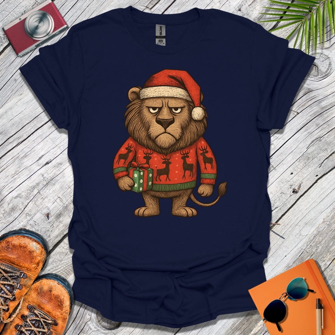 Grumpy Xmas Lion T-Shirt