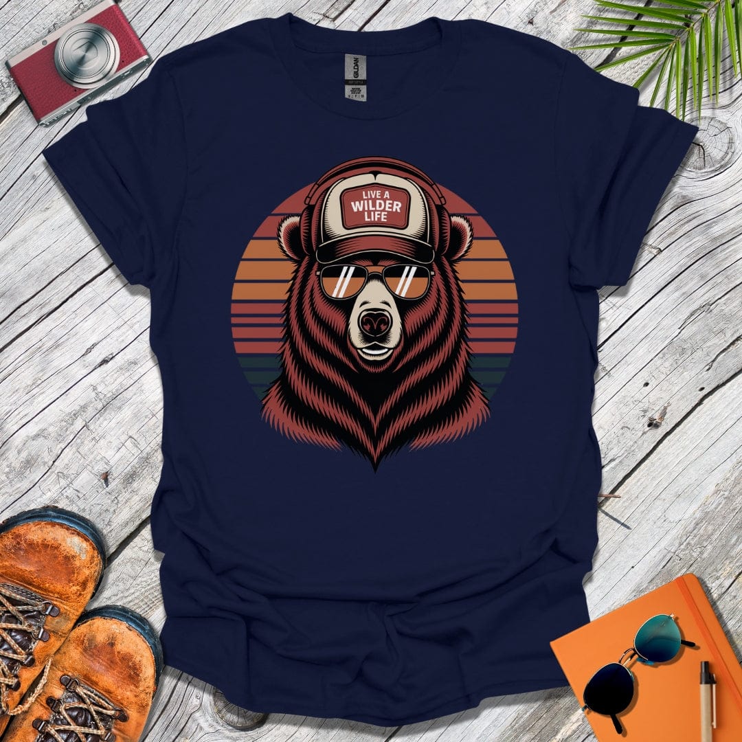 Live a Wilder Life Trucker Bear T-Shirt