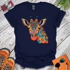 Mandala Giraffe Head T-Shirt