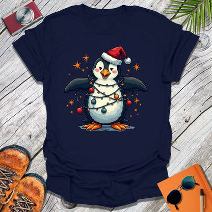 Xmas Mischief Penguin T-Shirt