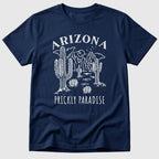 Navy Arizona Prickly Paradise - Mosaic Rhino