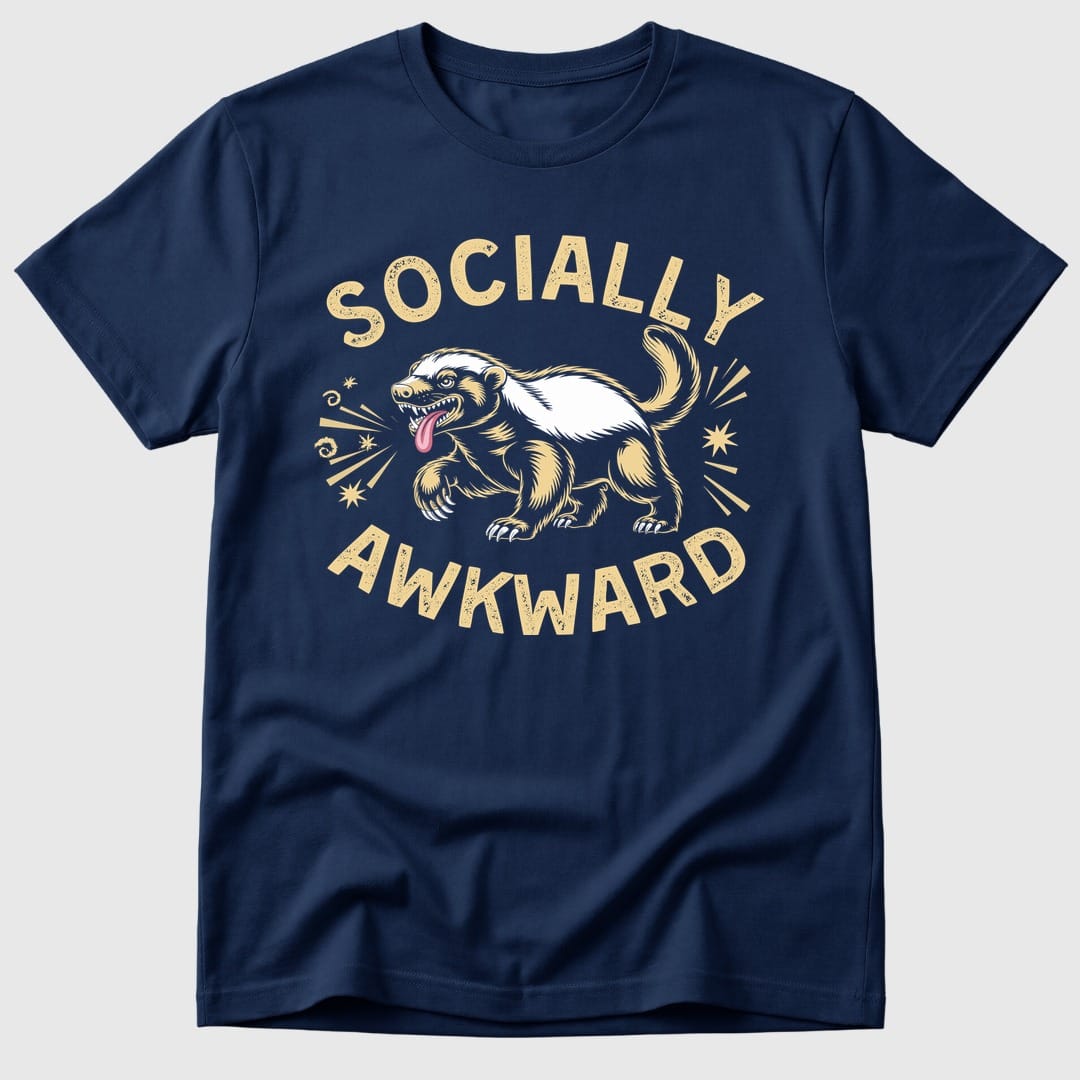 Navy Awkward Honey Badger - Mosaic Rhino