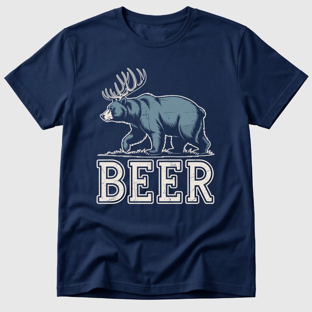 Navy Beer Bear - Mosaic Rhino