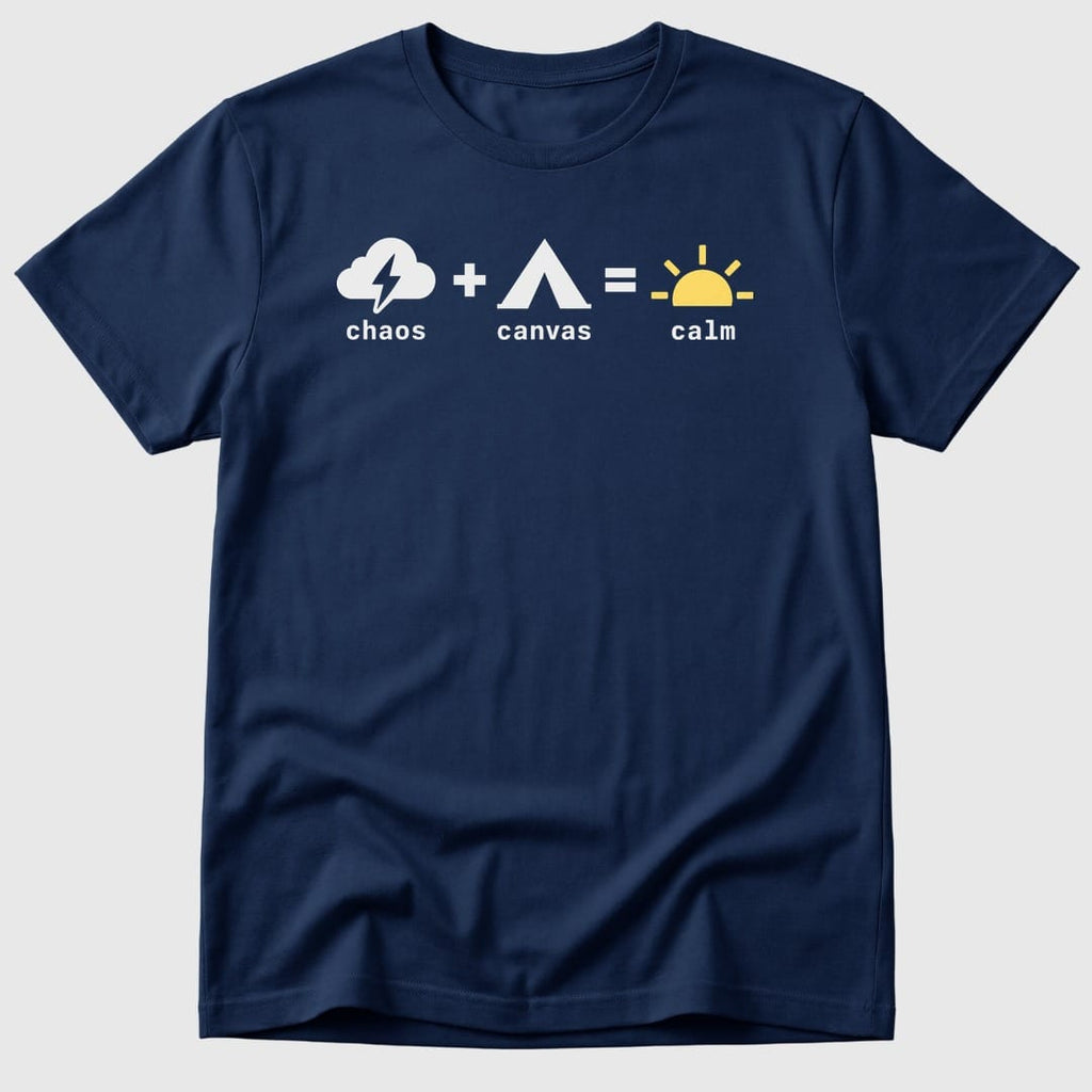 Navy Chaos Canvas Calm - Mosaic Rhino