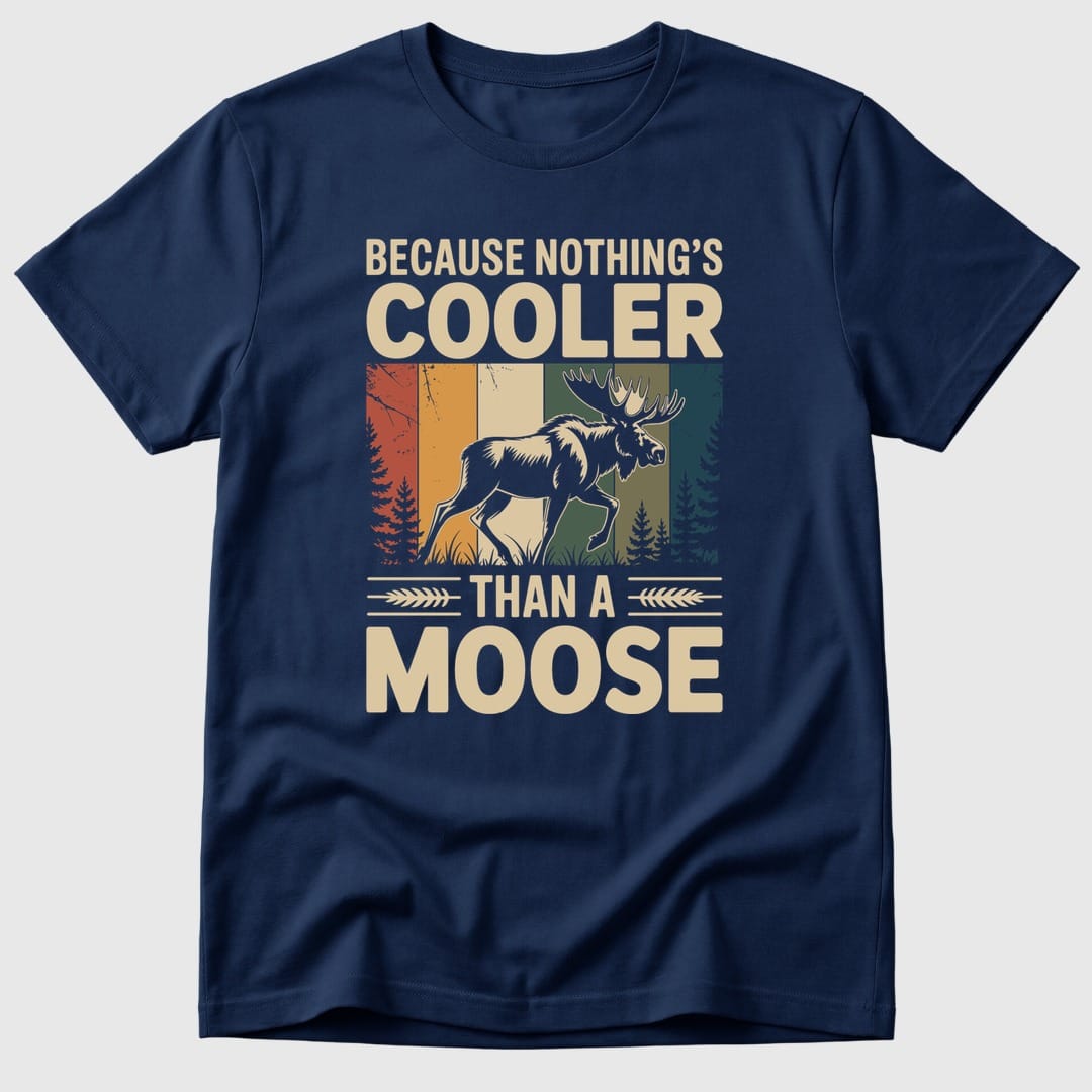 Navy Cooler Moose - Mosaic Rhino