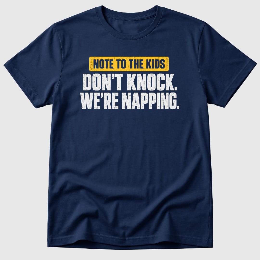 Navy Don't Knock We're Napping - Mosaic Rhino