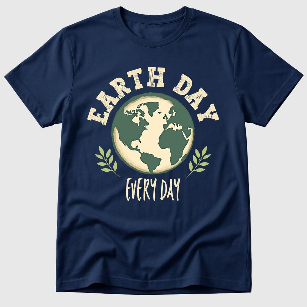 Navy Earth Day Every Day - Mosaic Rhino
