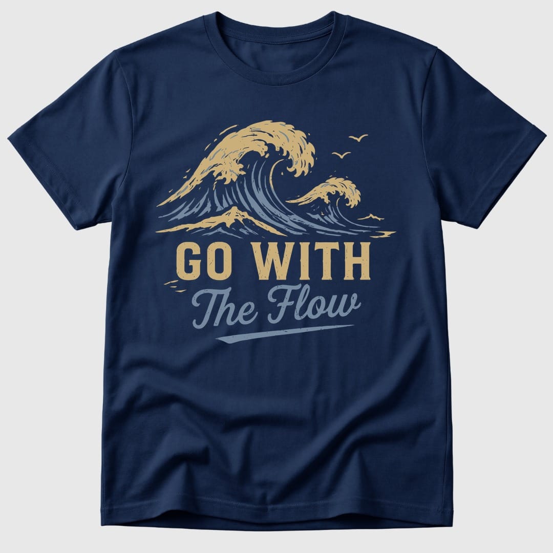 Navy Go With The Flow - Mosaic Rhino