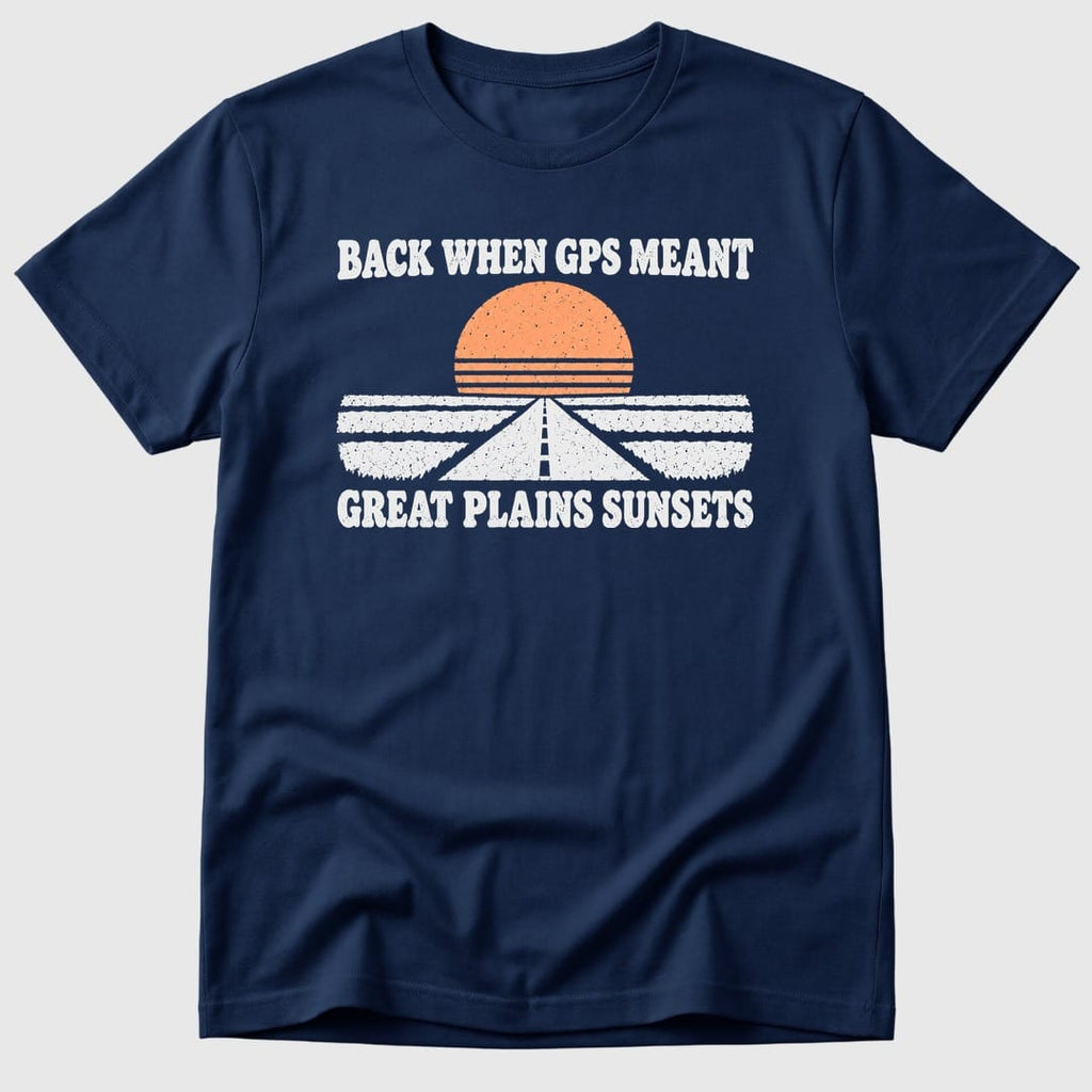 Navy Great Plains Sunsets - Mosaic Rhino