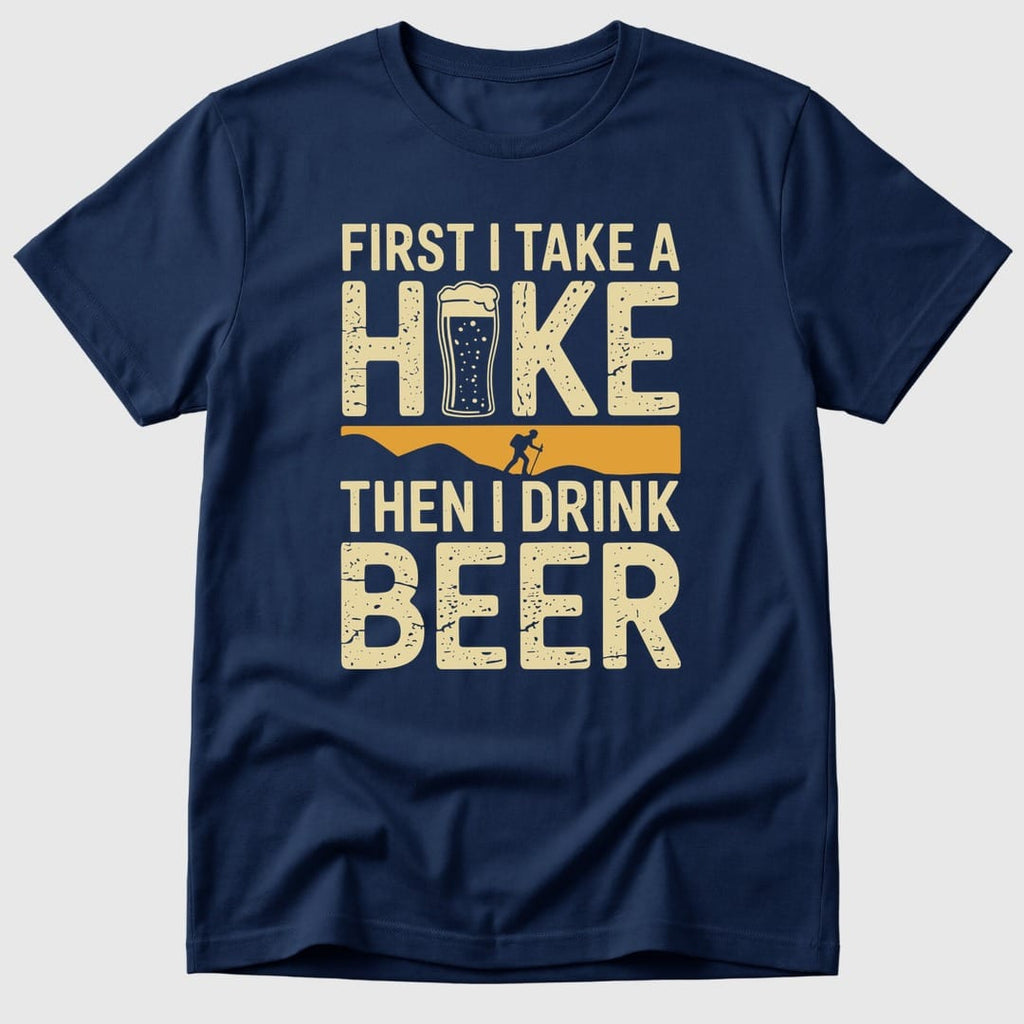 Navy Hike First Then Beer - Mosaic Rhino