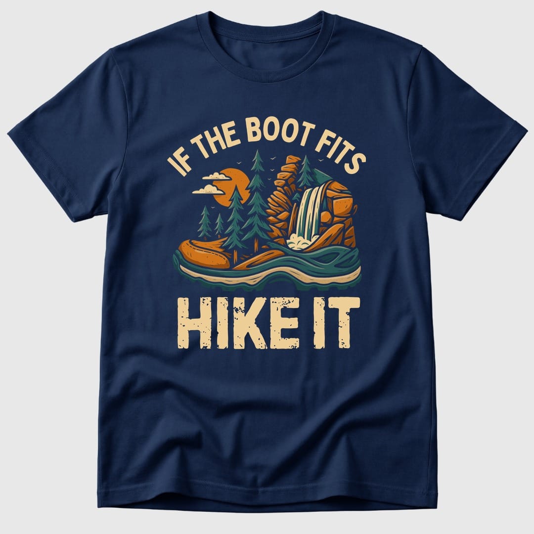 Navy If The Boot Fits - Mosaic Rhino