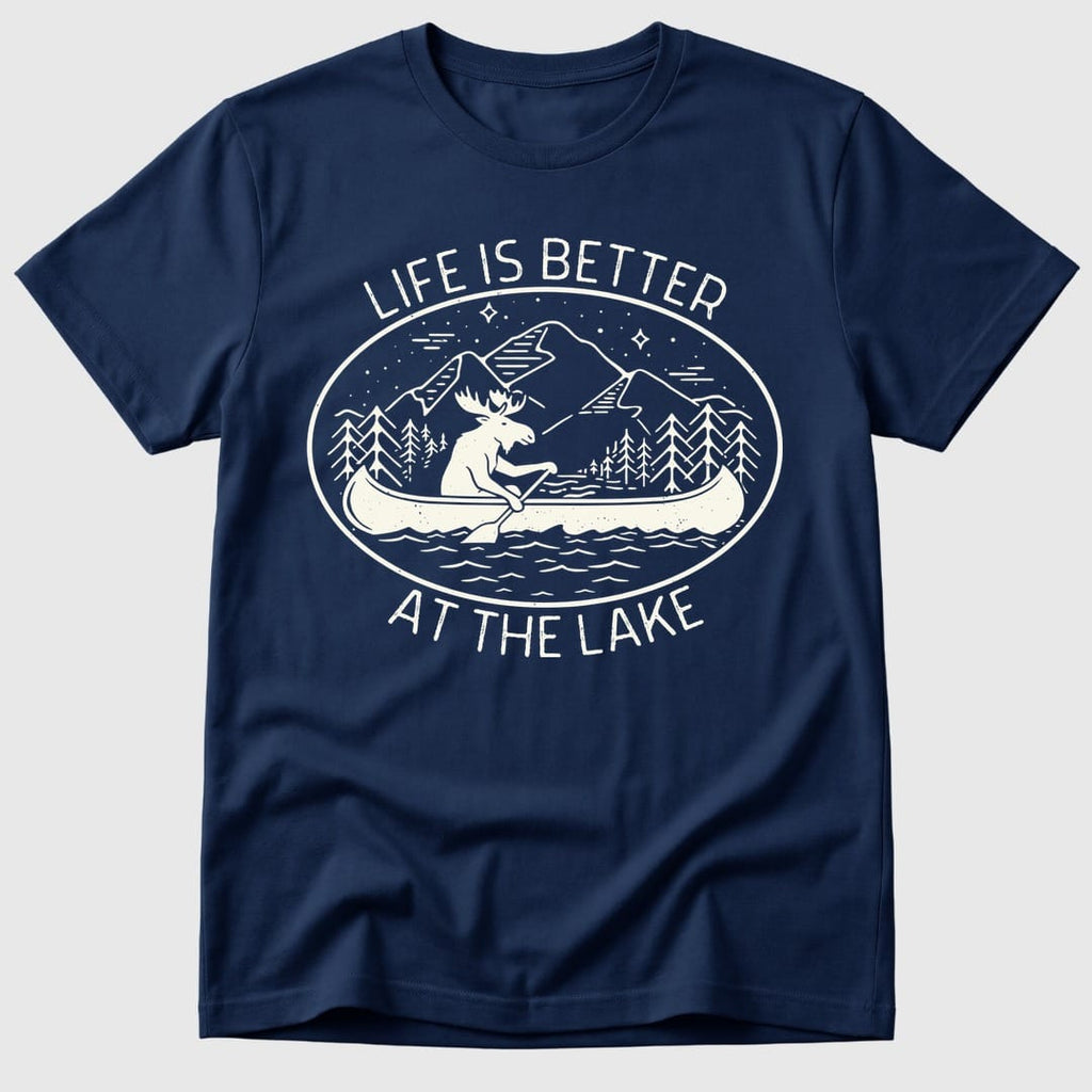Navy Lake Life Is Better - Mosaic Rhino