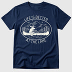Navy Lake Life Is Better - Mosaic Rhino