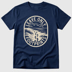 Navy Leave Only Footprints - Mosaic Rhino
