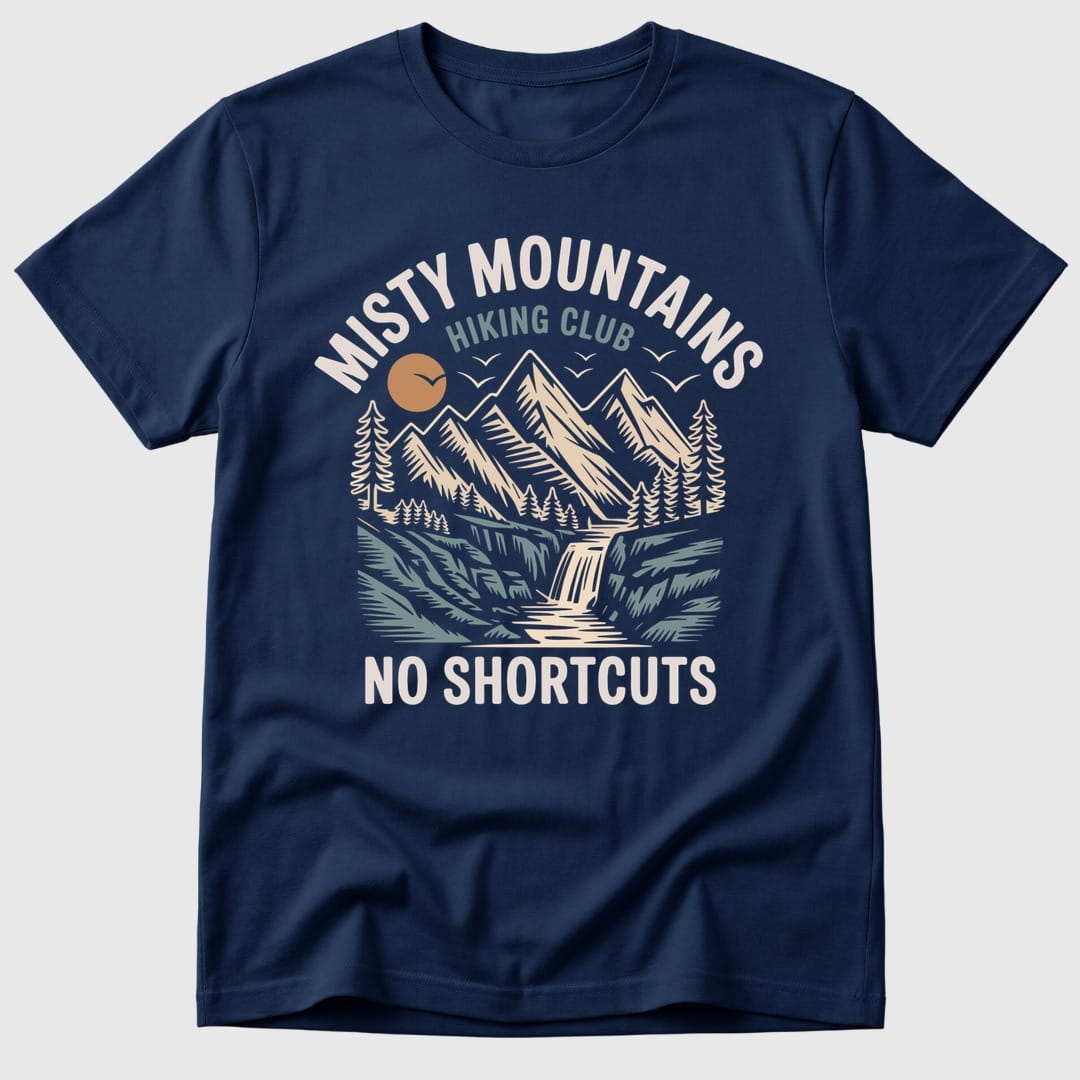 Navy Misty Mountains Hiking - Mosaic Rhino