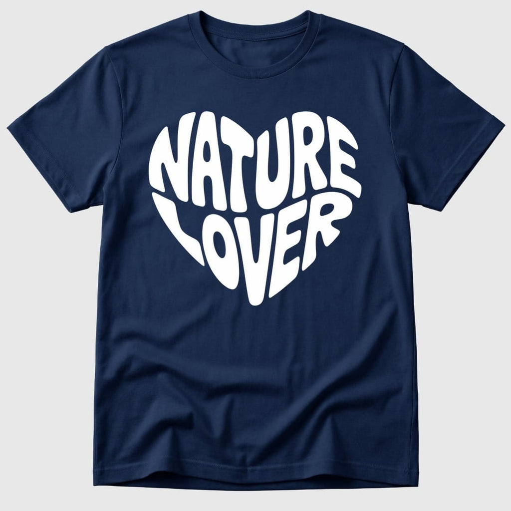 Navy Nature Lover Heart - Mosaic Rhino
