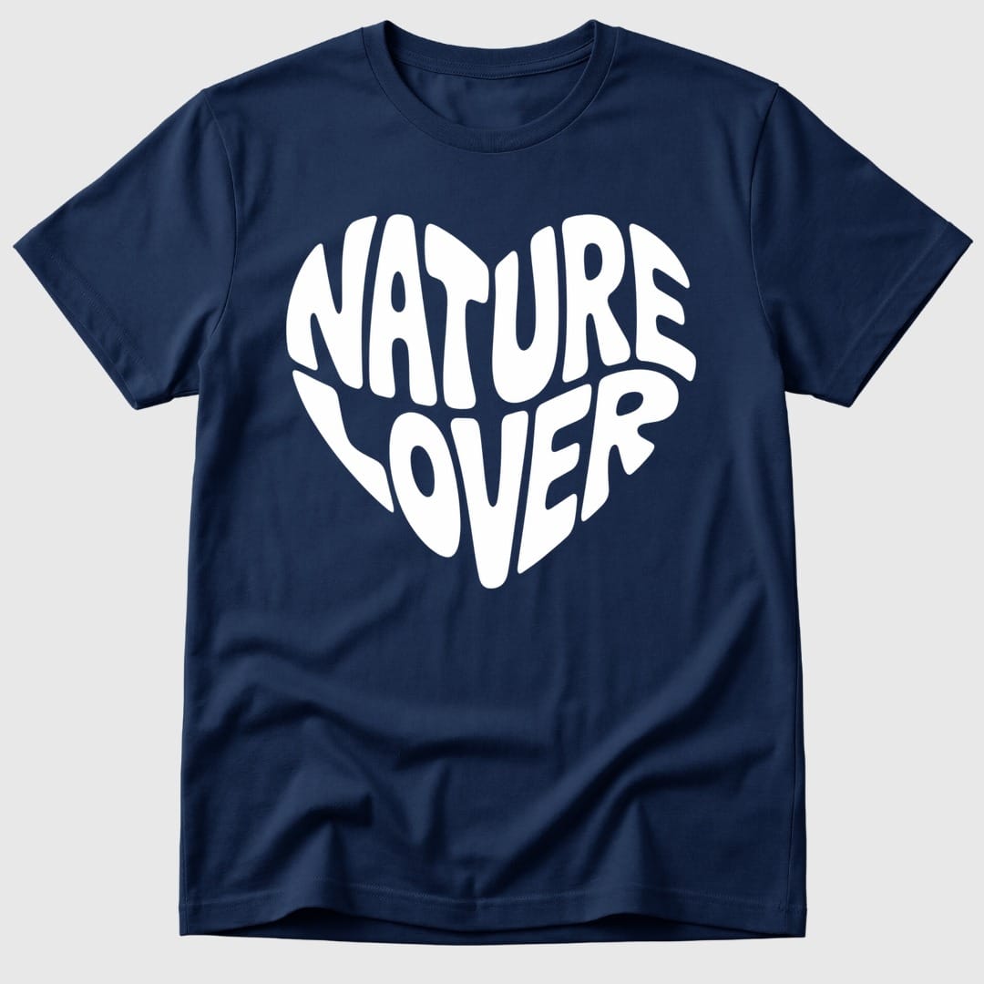 Navy Nature Lover Heart - Mosaic Rhino
