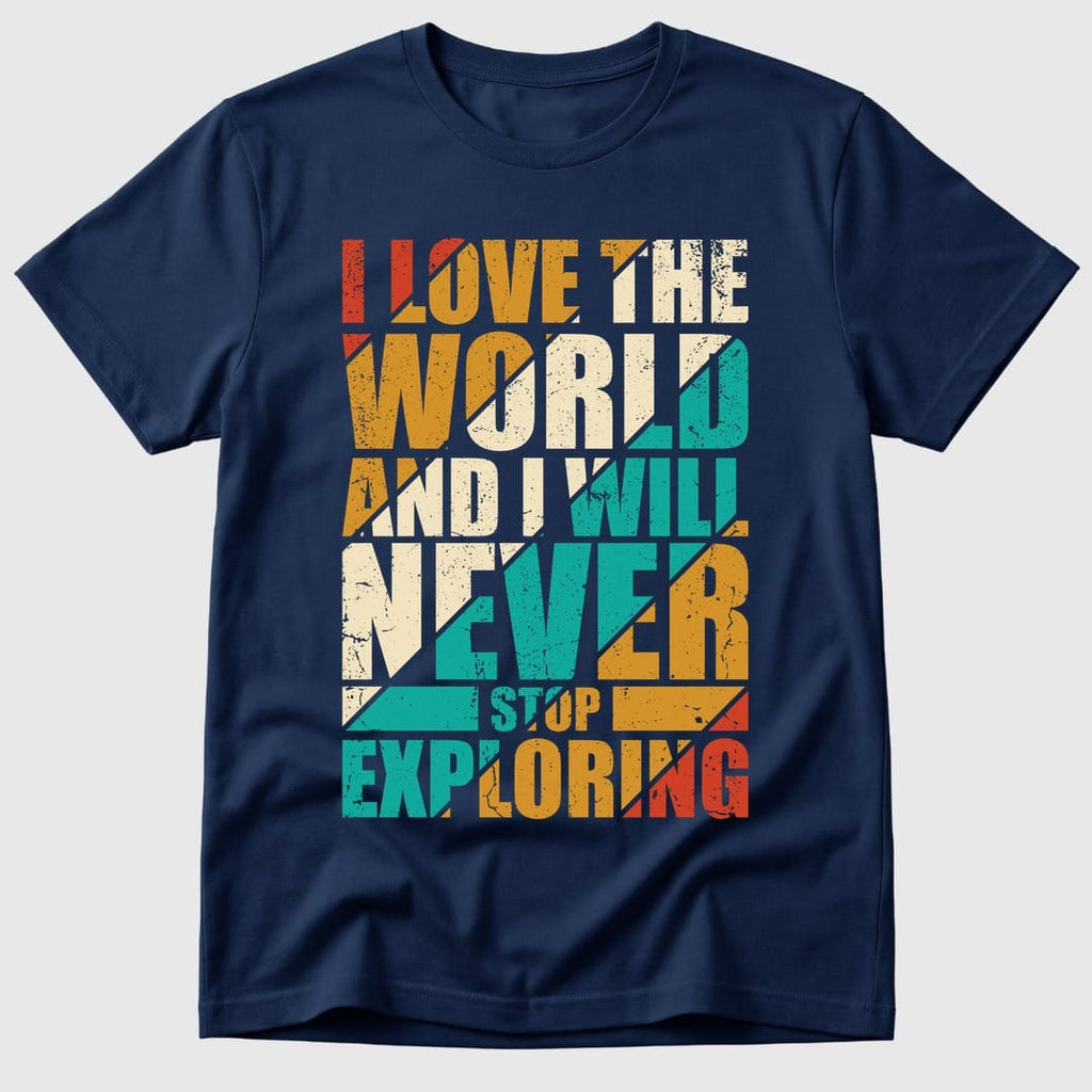 Navy Never Stop Exploring - Mosaic Rhino