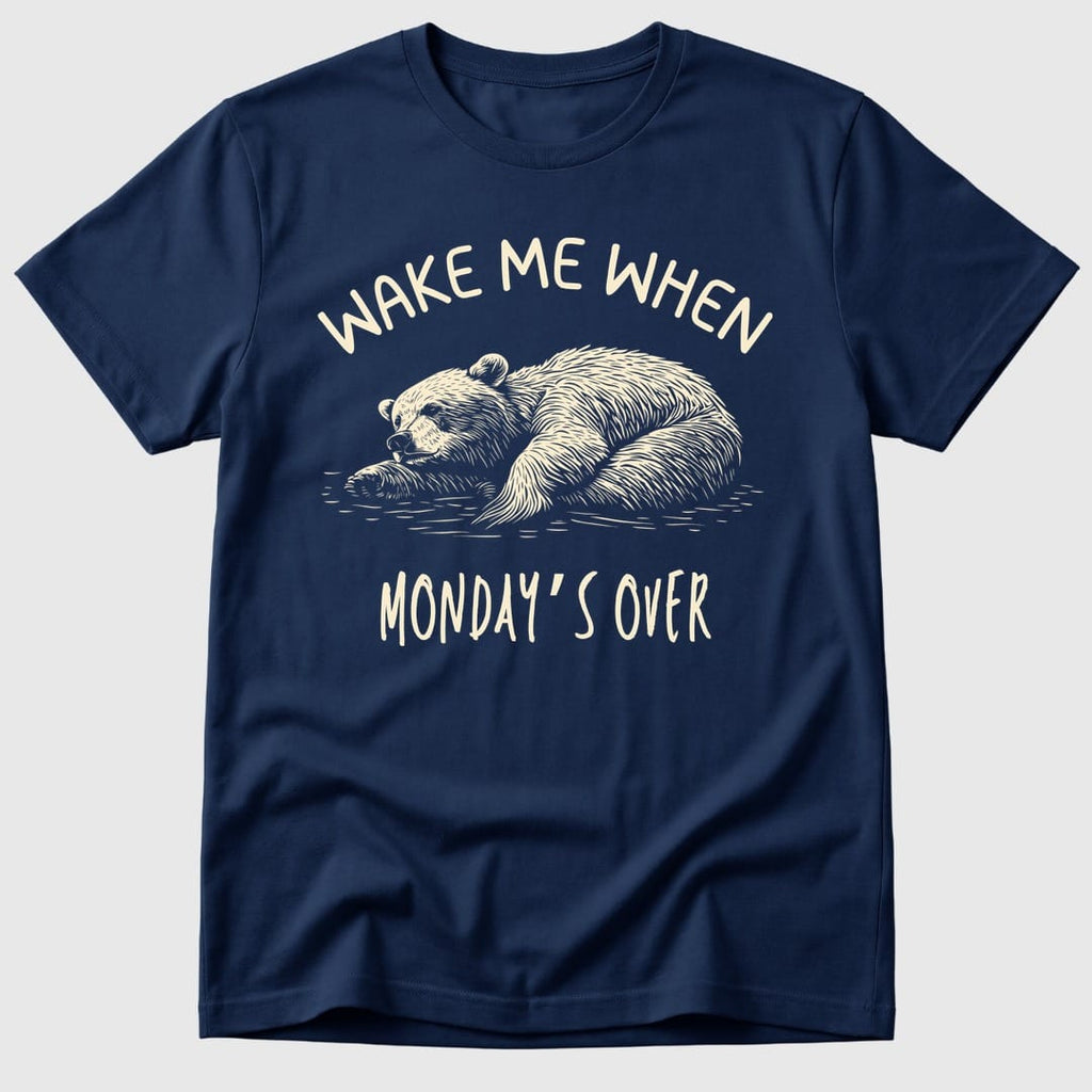 Navy No Mondays Bear - Mosaic Rhino