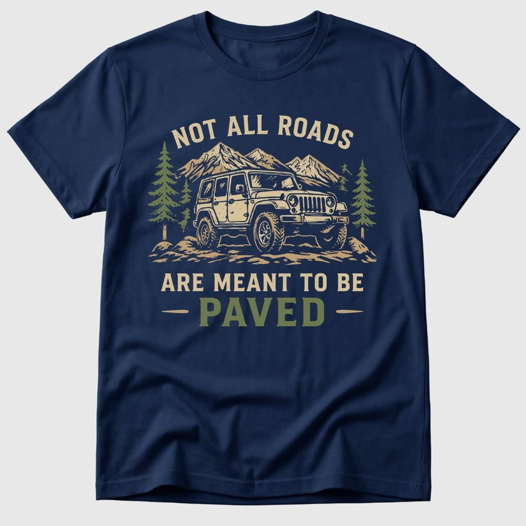 Navy Not All Roads - Mosaic Rhino