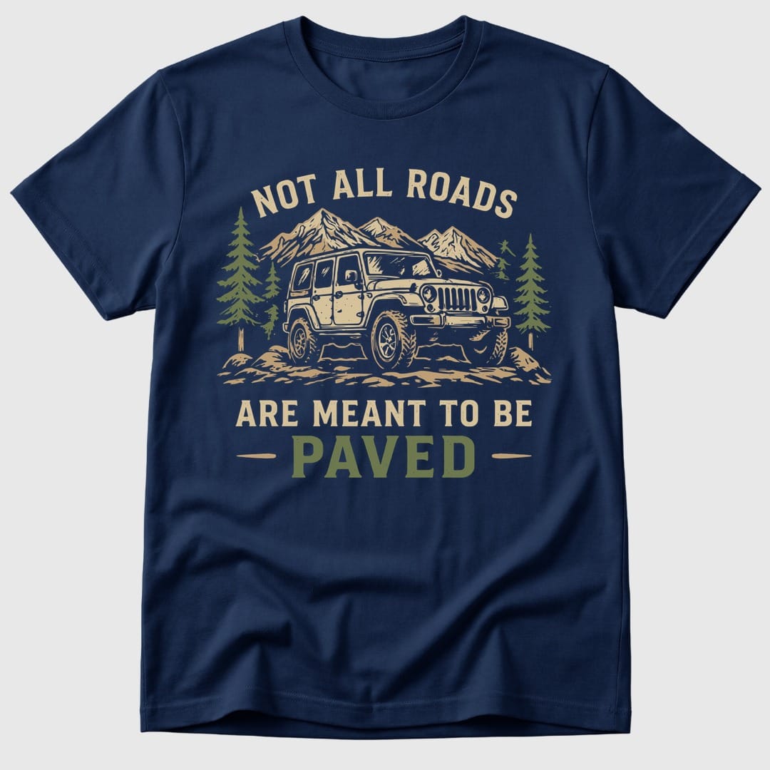 Navy Not All Roads - Mosaic Rhino