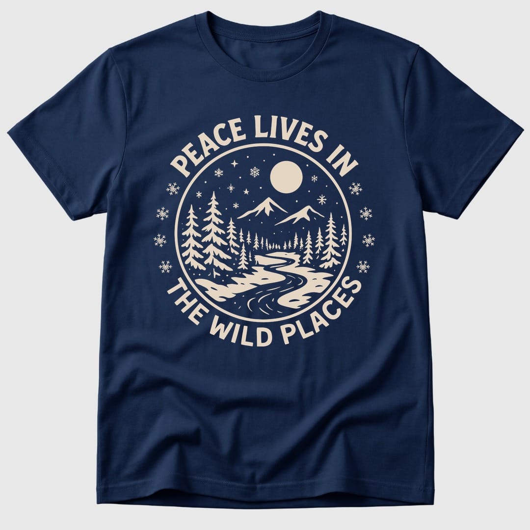 Navy Peace In Wild Places - Mosaic Rhino