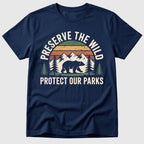 Navy Preserve The Wild - Mosaic Rhino