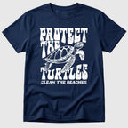 Navy Protect The Turtles - Mosaic Rhino