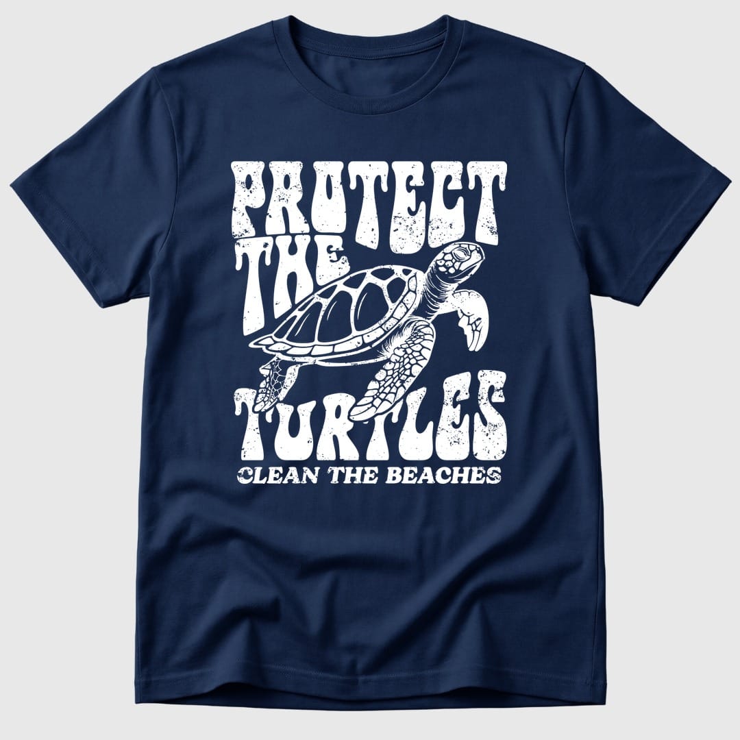 Navy Protect The Turtles - Mosaic Rhino