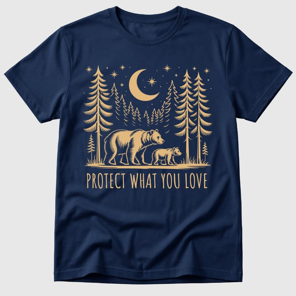 Navy Protect What You Love - Mosaic Rhino