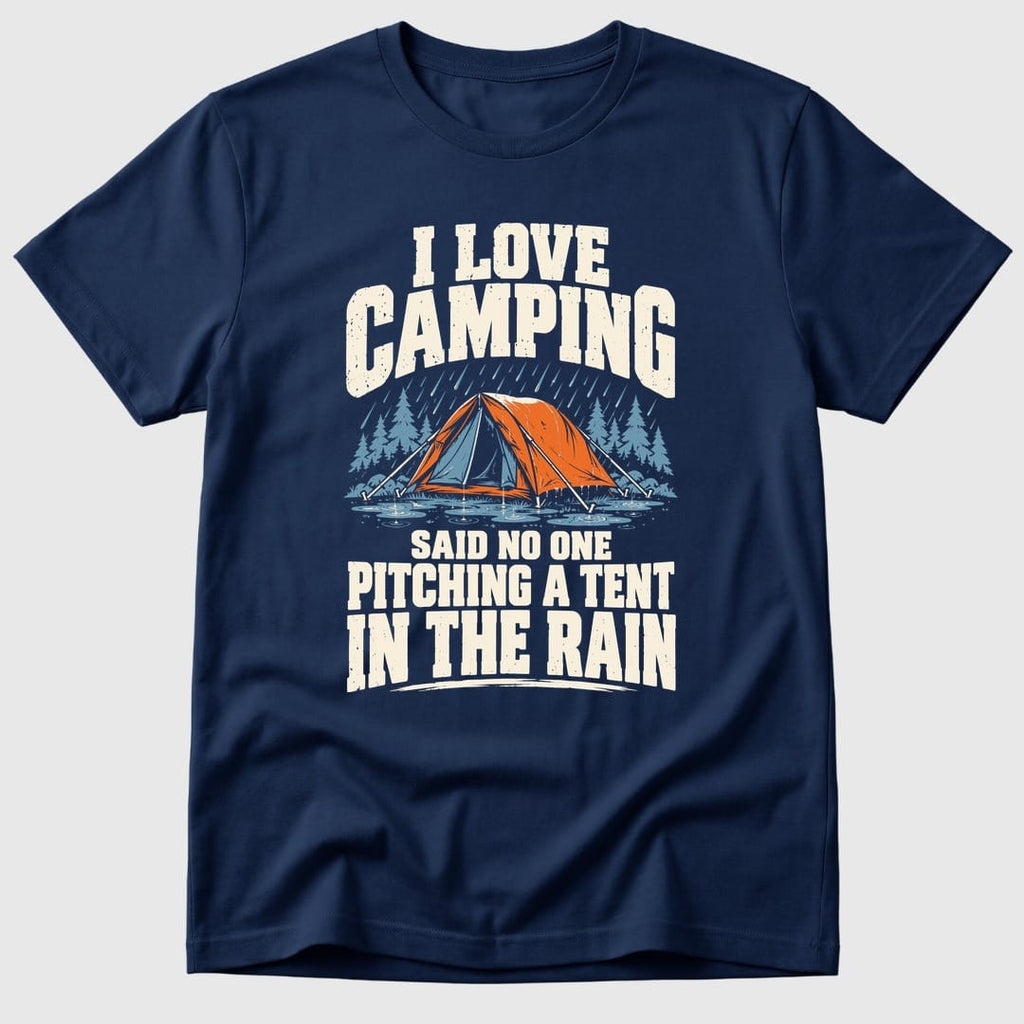 Navy Rainy Camping - Mosaic Rhino