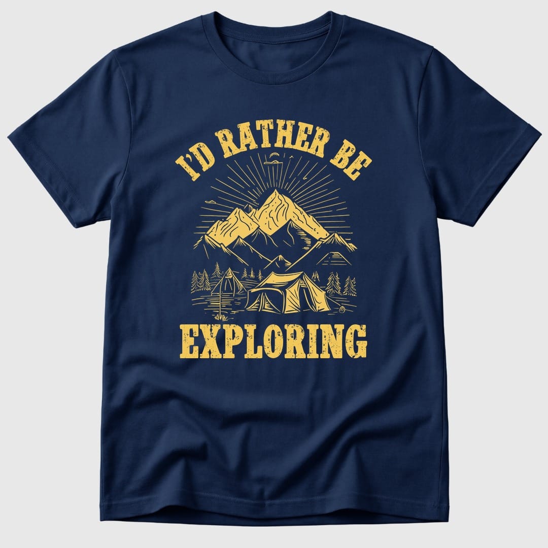Navy Rather Be Exploring - Mosaic Rhino