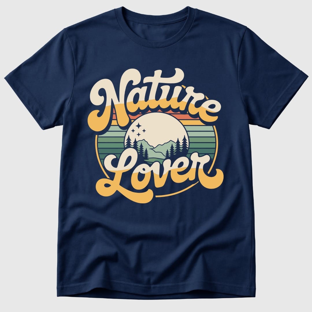 Navy Retro Nature Lover - Mosaic Rhino
