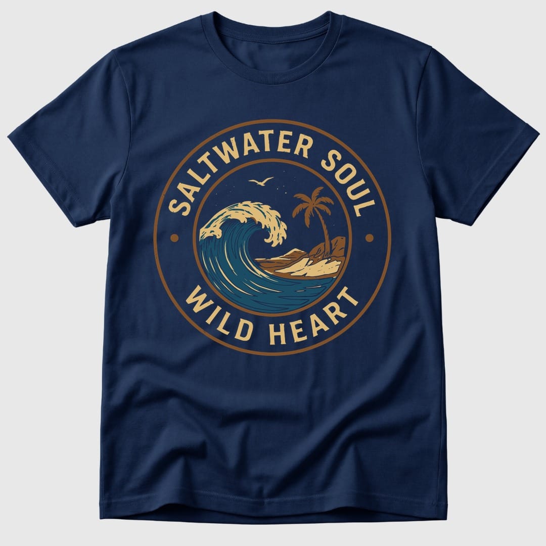 Navy Saltwater Soul - Mosaic Rhino