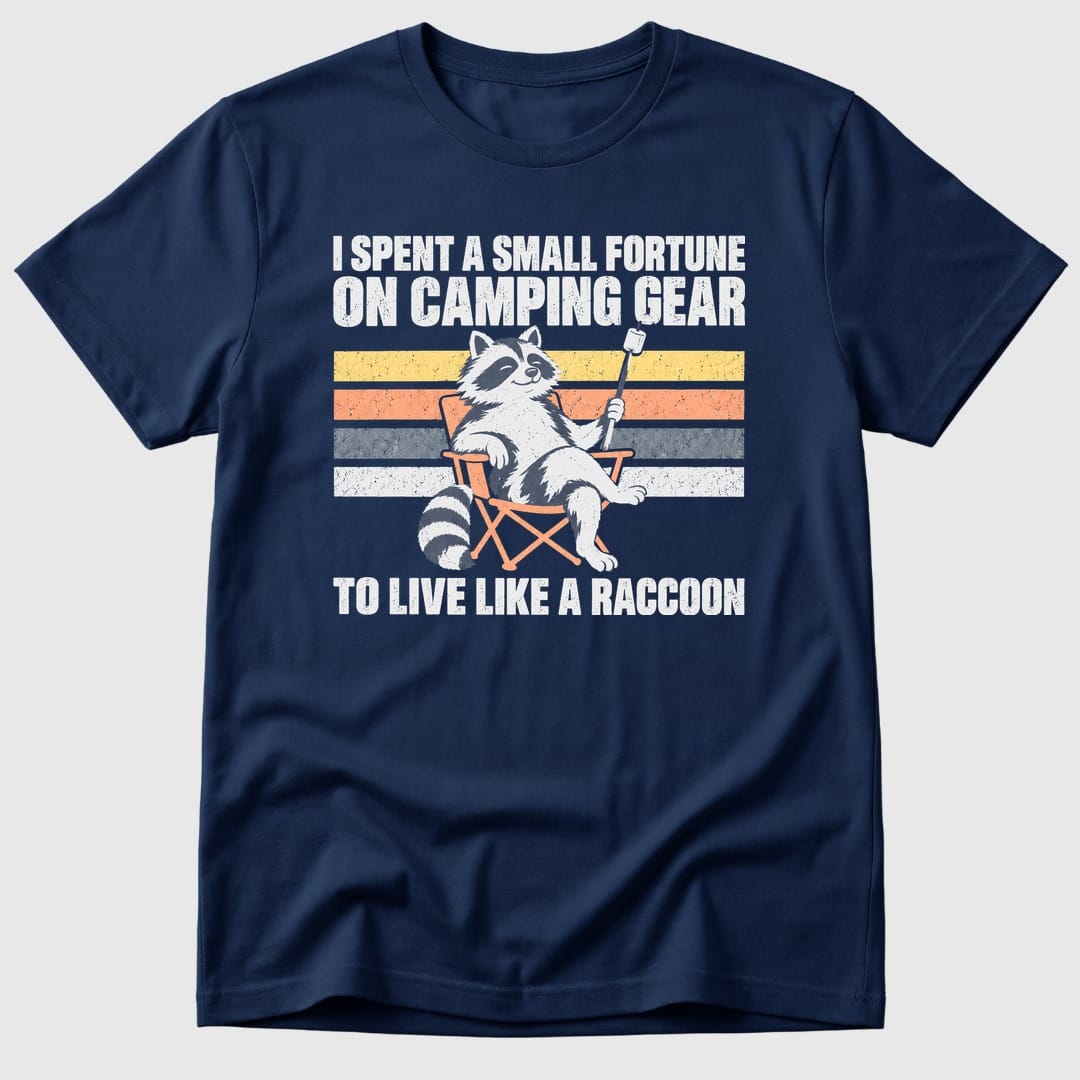 Navy Small Fortune Raccoon - Mosaic Rhino