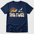 Navy Take It Easy - Mosaic Rhino