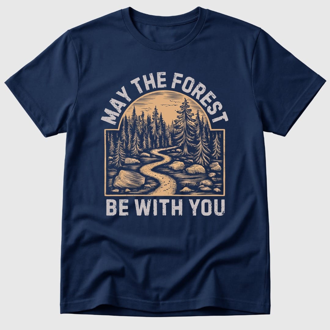 Navy The Forest Is With You - Mosaic Rhino
